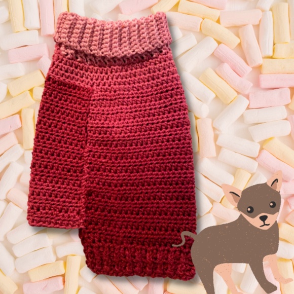 Raspberry Dog Sweater - Picture 3 of 7